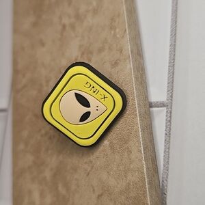 Alien Xing Yellow Rubber Pin